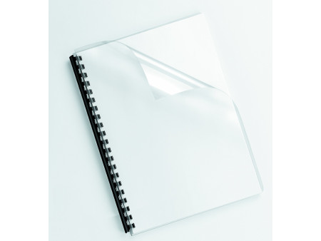Fellowes couverture, format A4, pvc, 0,18 mm, transparent