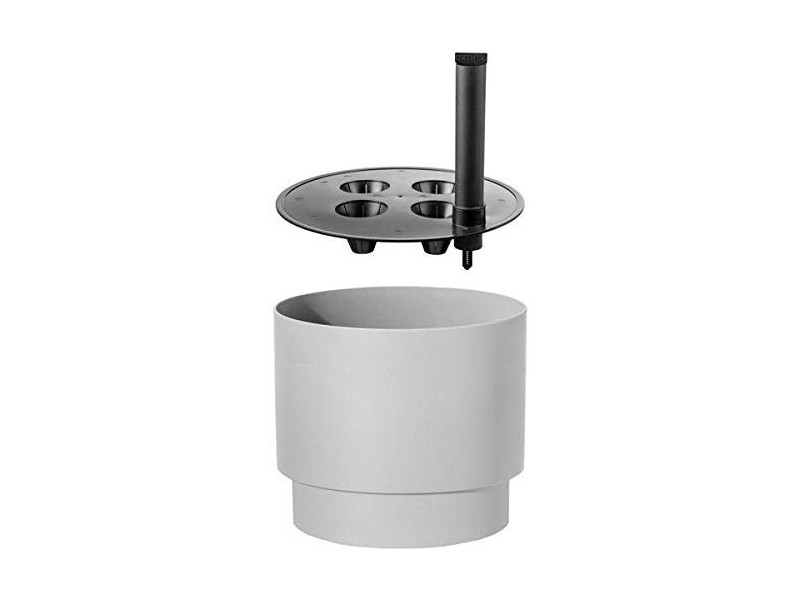 orthex Pot de fleurs PAULINA, diamètre : 400 mm, gris béton