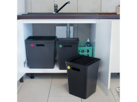 Plast team Poubelle AVEDORE, 20 litres, noir