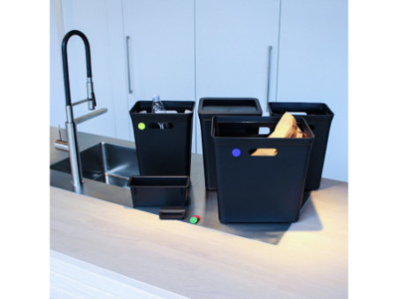 Plast team Poubelle AVEDORE, 10 litres, noir