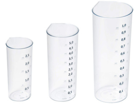 plast team Verre mesureur, set de 3, transparent