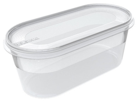 Plast team Boîte de congélation Helsinki, 0,8 litre, ovale