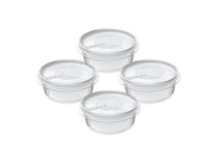 plast team Set de 4 boîtes de congélation Helsinki, 0,3 L