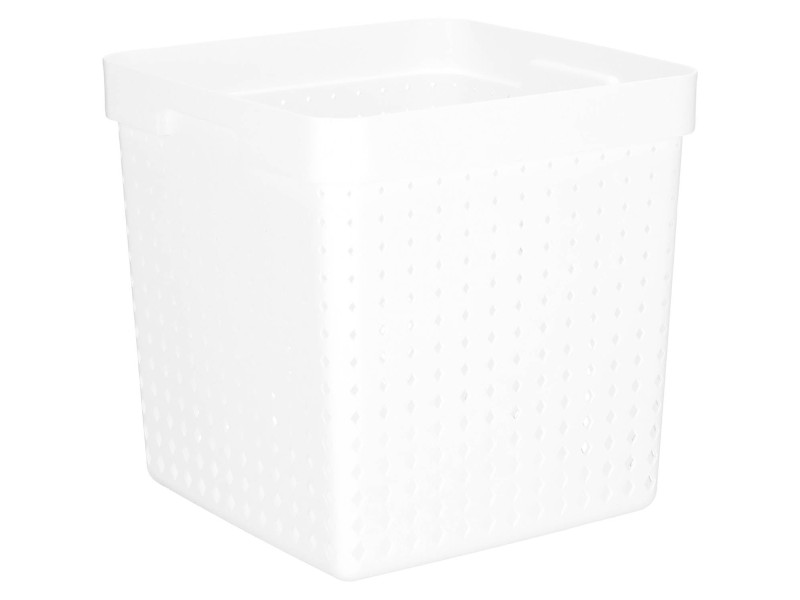 NHG Bac de rangement SEOUL BASKET XL, PP, blanc