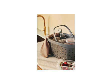 NHG Panier à provisions SEOUL BASKET, PP, 16 litres, gris
