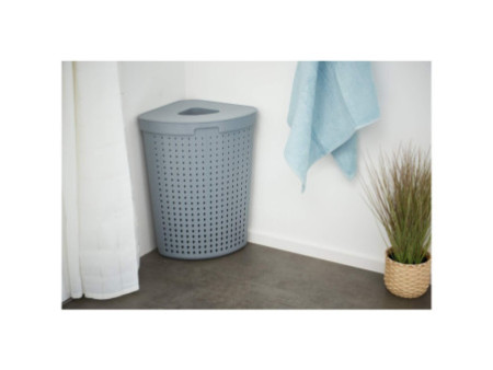 NHG Panier à linge SEOUL, 62 litres, triangulaire, gris