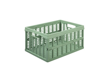NHG Caisse de rangement pliante, PP, 32,5 litres, beige
