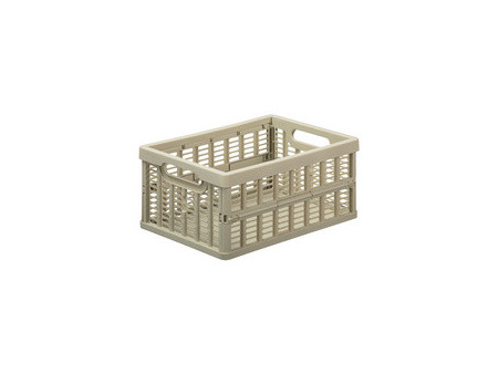 NHG Caisse de rangement pliante, PP, 3,5 litres, noir