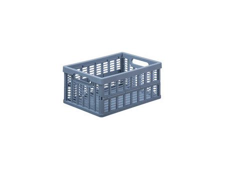 NHG Caisse de rangement pliante, PP, 3,5 litres, bleu