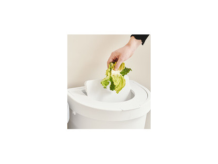 plast team Poubelle SEATTLE, 10 litres, argent