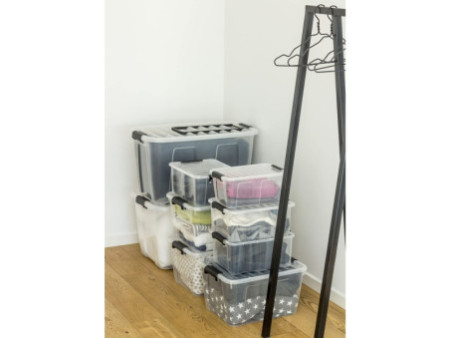 plast team Boîte de rangement HOME BOX, 30 L, transparent