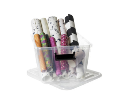 plast team Boîte de rangement HOME BOX, 30 L, transparent