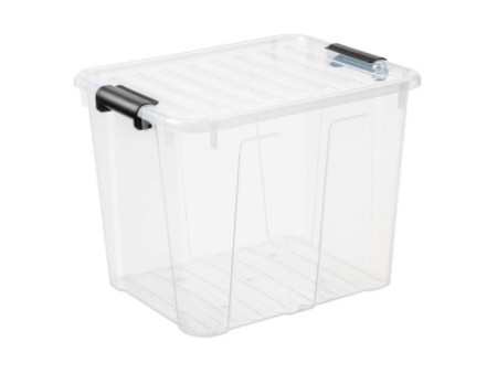 plast team Boîte de rangement HOME BOX, 40 L, gris