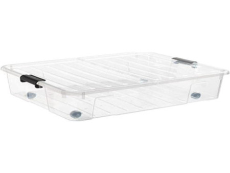 plast team Boîte de rangement HOME BOX BEDROLLER XL, 49 L