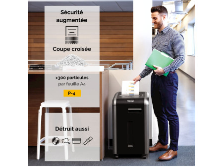 Fellowes Destructeur de doc Powershred 225Ci, particules