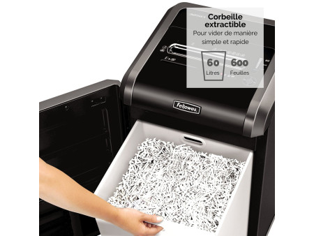 Fellowes Destructeur de doc Powershred 225Ci, particules