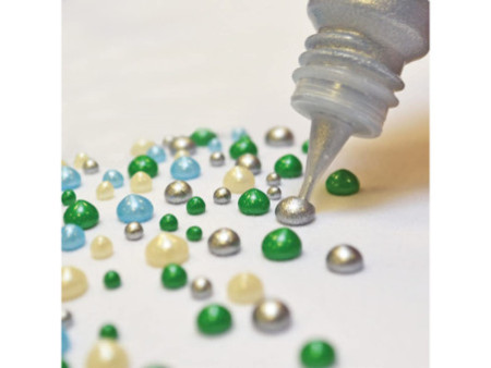 ViVA DECOR Stylo à perles, 28 ml, blanc glacé
