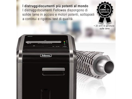 Fellowes Destructeur de docu. Powershred 225I, bandes 5,8 mm
