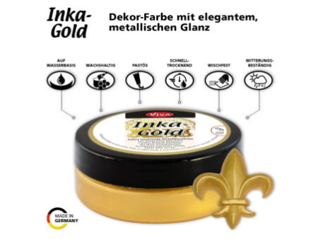 ViVA DECOR Cire Inka-Gold, 62,5 g, or