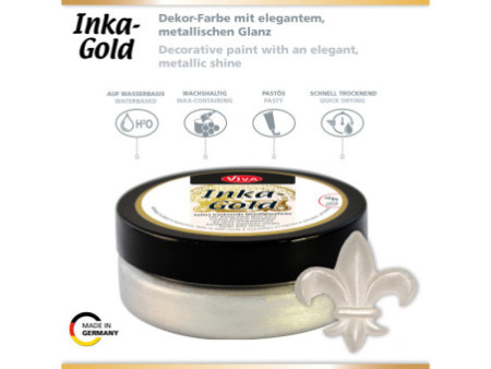 ViVA DECOR Cire Inka-Gold, 62,5 g, platine