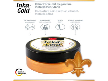 ViVA DECOR Cire Inka-Gold, 62,5 g, orange