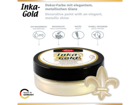 ViVA DECOR Cire Inka-Gold, 62,5 g, vieil argent