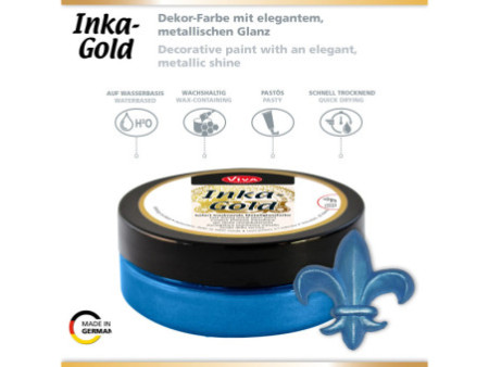 ViVA DECOR Cire Inka-Gold, 62,5 g, bleu acier