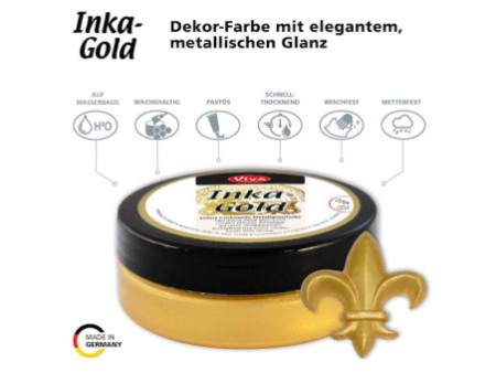 ViVA DECOR Cire Inka-Gold, 62,5 g, turquoise