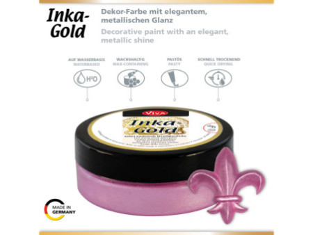 ViVA DECOR Cire Inka-Gold, 62,5 g, magenta