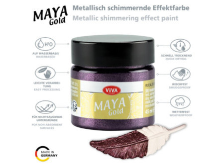 ViVA DECOR Maya Gold, 45 ml, bordeaux