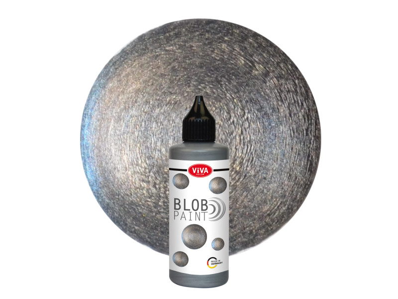 ViVA DECOR Blob Paint, 90 ml, acier métallisé