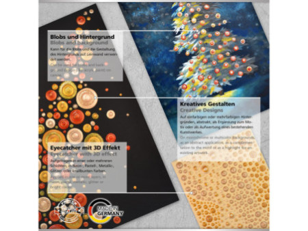 ViVA DECOR Blob Paint, 90 ml, paillettes d'or