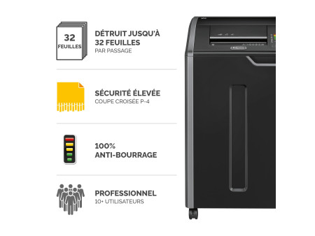 Fellowes Destructeur de doc. Powershred 425Ci, part. suisse