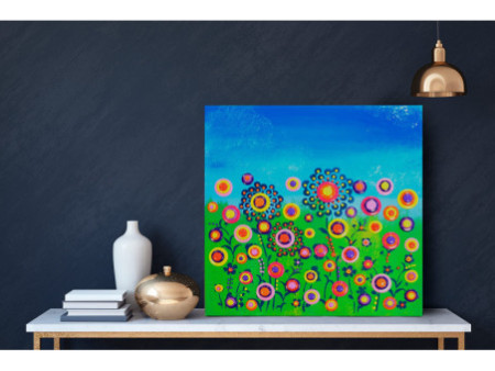 ViVA DECOR Set de peinture Blob Paint 'Prairie fleurie'