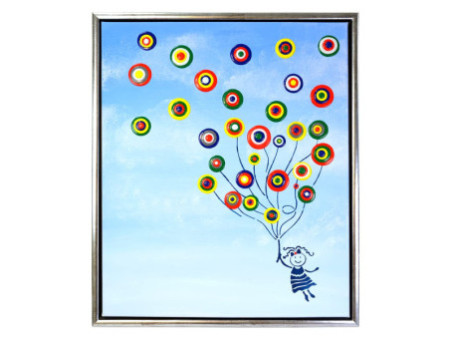 ViVA DECOR Set de peinture Blob Paint 'Fillette aux ballons'