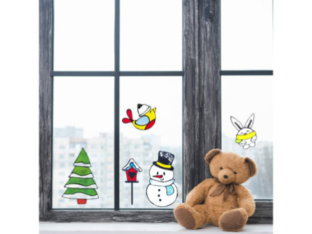 ViVA DECOR Kit Window Color Viva KIDS 'Let it snow'
