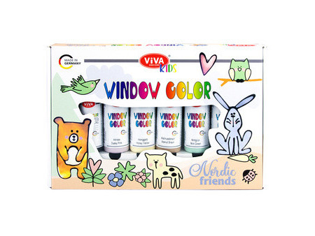 ViVA DECOR Kit Window Color Viva KIDS 'Nordic Friends'