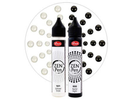 ViVA DECOR Stylo à perle Zen Pen 'Yin & Yang', set de 2