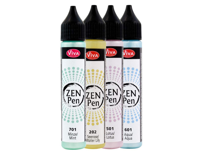 ViVA DECOR Stylo à perle Zen Pen 'Légèreté', set de 4