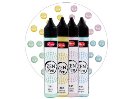 ViVA DECOR Stylo à perle Zen Pen 'Légèreté', set de 4