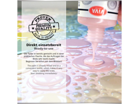 ViVA DECOR Peinture Blob Paint 90 ml, bois de rose