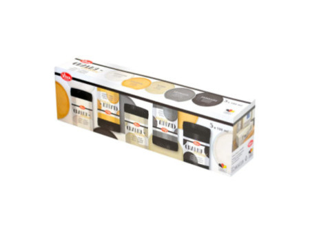 ViVA DECOR Set de couleurs craie 'Chalky pastell', 5 pièces