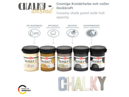 ViVA DECOR Set de couleurs craie 'Chalky pastell', 5 pièces