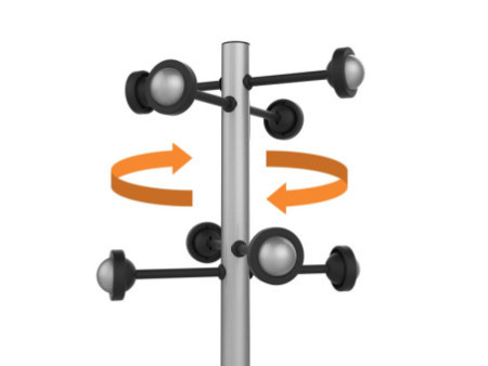 UNiLUX Portemanteau sur pied 'ACCUEIL', hauteur: 1.750 mm