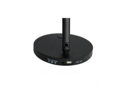 UNiLUX Lampe de bureau à LED JACK, avec port USB, noir