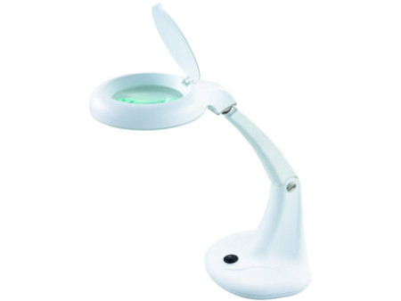 UNiLUX Lampe loupe à LED MINI ZOOM, avec 2 lentilles, blanc