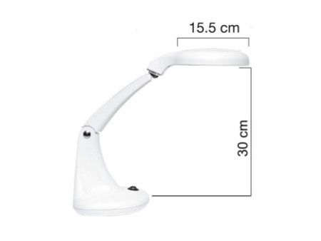 UNiLUX Lampe loupe à LED MINI ZOOM, avec 2 lentilles, blanc