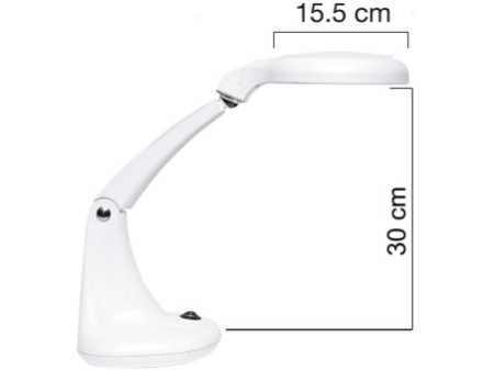 UNiLUX Lampe loupe à LED MINI ZOOM, avec 2 lentilles, blanc