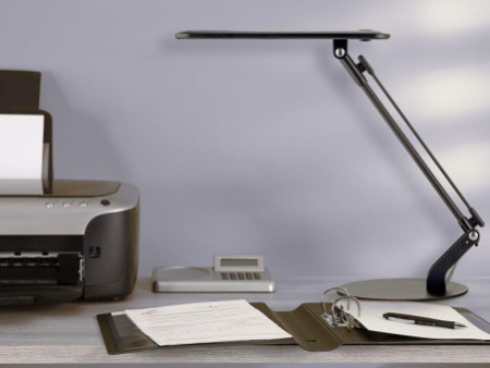 UNiLUX Lampe de bureau à LED RUMBA, noir