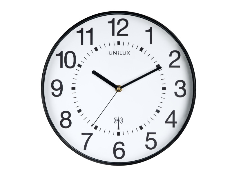 UNiLUX Horloge radio-pilotée 'WAVE', noir